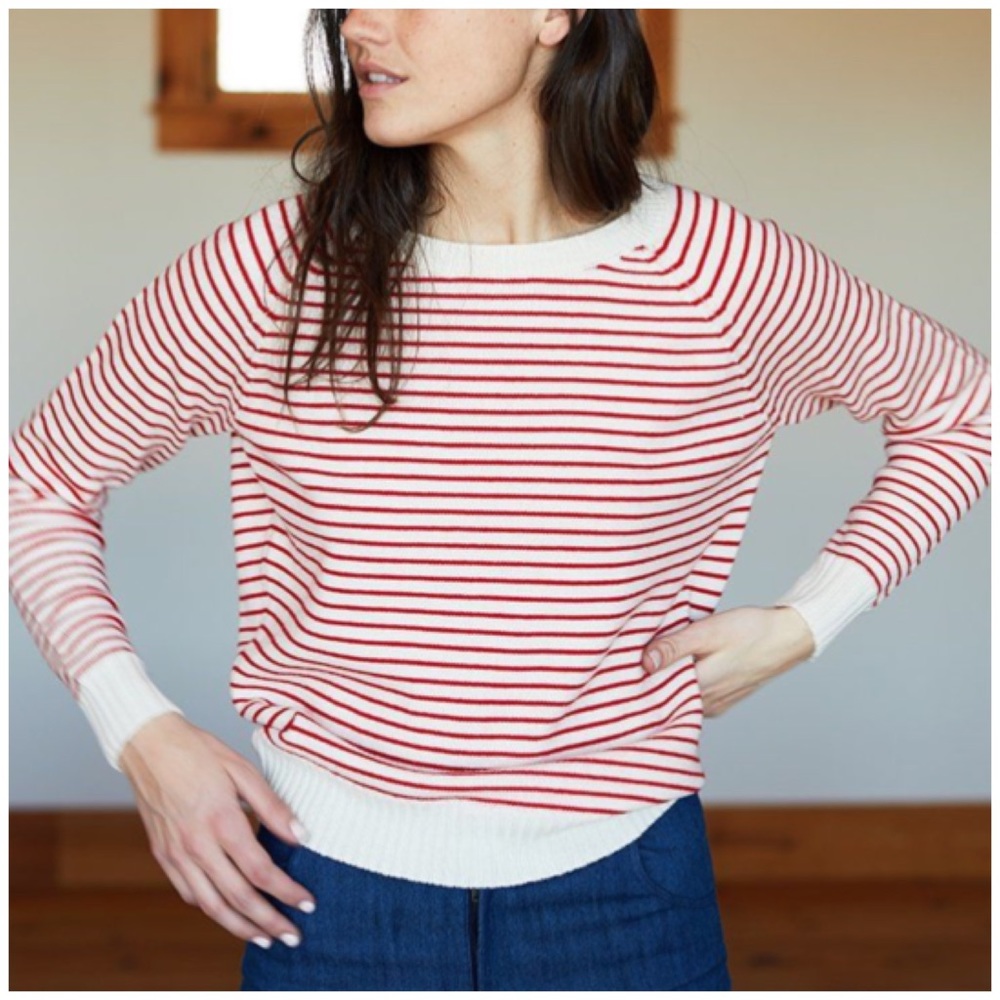 EMERSON FRY Emerson Wool Sweater - Red Stripes